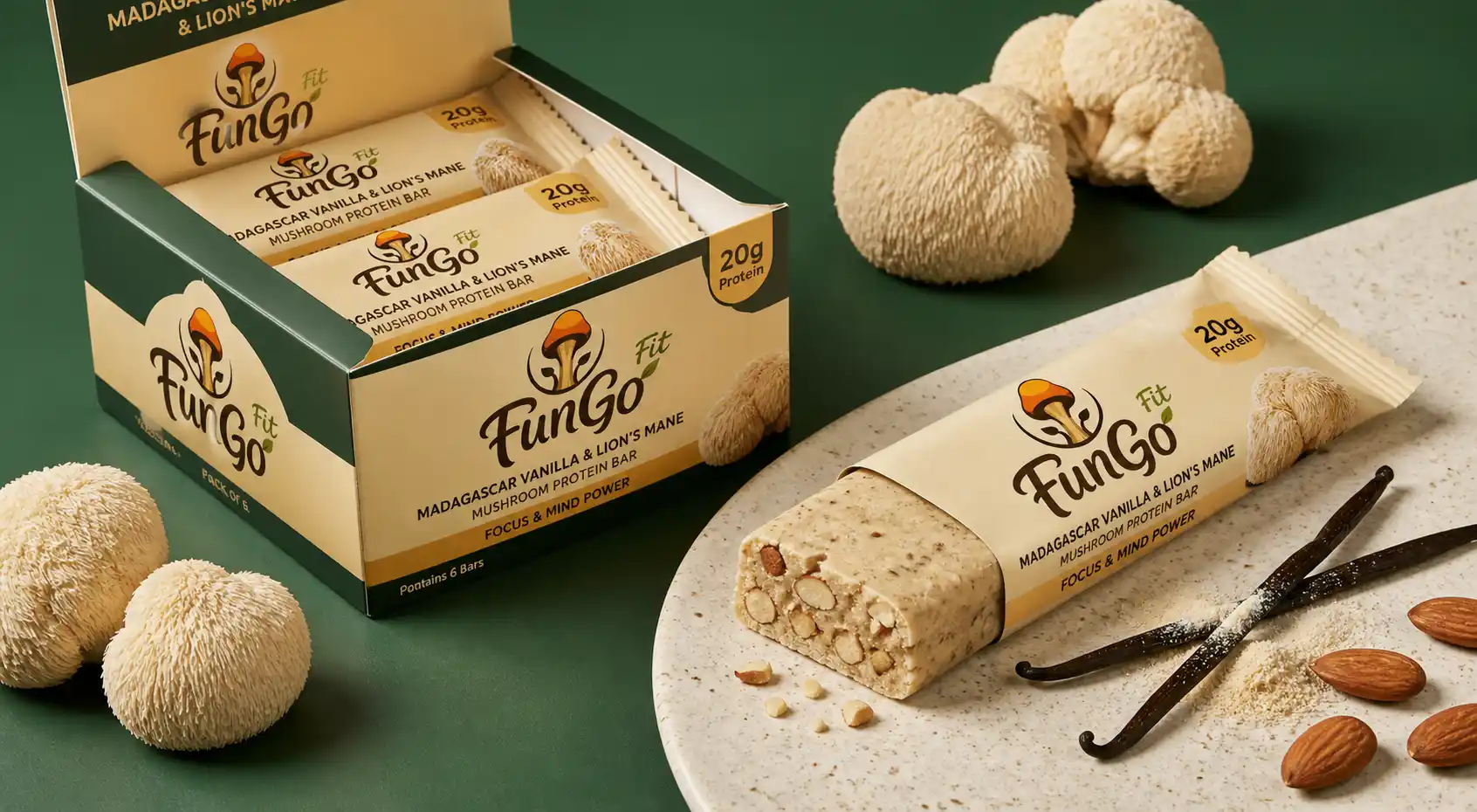 Madagascar Vanilla & Lion's Mane Protein Bar