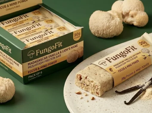 Madagascar Vanilla & Lion's Mane Protein Bar by FungoFit