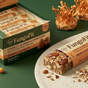 Crunchy Almond & Cordyceps Protein Bar